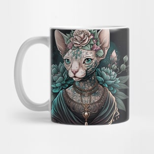 Sphynx Enchanted Rose Fantasy Mug